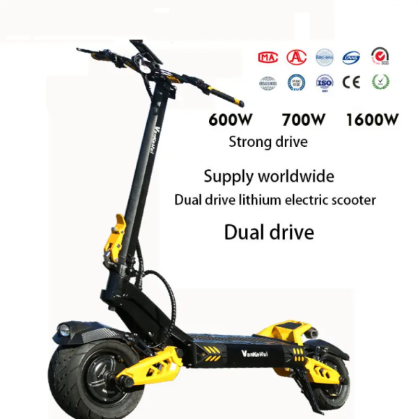 Hot Selling Top quality dual-drive high-power VankeHui two-wheel folding scooter lithium electric scooter OEM electric vehicles