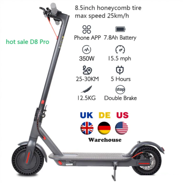 Hot Selling Top quality New Adult Electric Scooters 350W 8.5inch Foldable M365