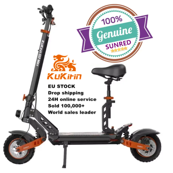 Top quality self-balancing electric scooter with seat new Kukirin G2 Max 48V 20Ah max speed 55km/h range 80km