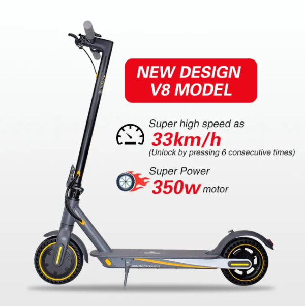 Top quality Brushless Motor 30km/h 8.5 Inch Off Road EU US Stock E Scooter Electric Scooter Adults Trotinette Electrique