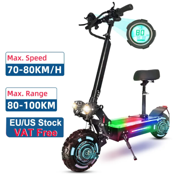 Hot Selling Top quality New 5600w 60V Battery Folding Electric Scooter for Adult